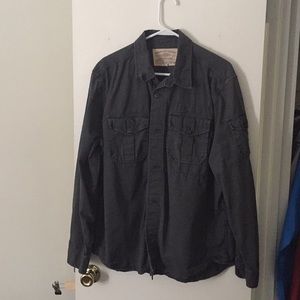 Military button down shirt.
